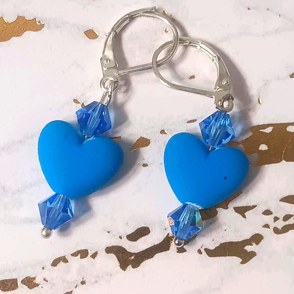 Handcrafted Beaded Dangle Minimalist Earrings By London Bridges 925  Hoo… - Picture 1 of 3